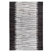 LEDERTEPPICH Kobe 160x230 cm - Silberfarben, Textil (160/230cm) - THEKO