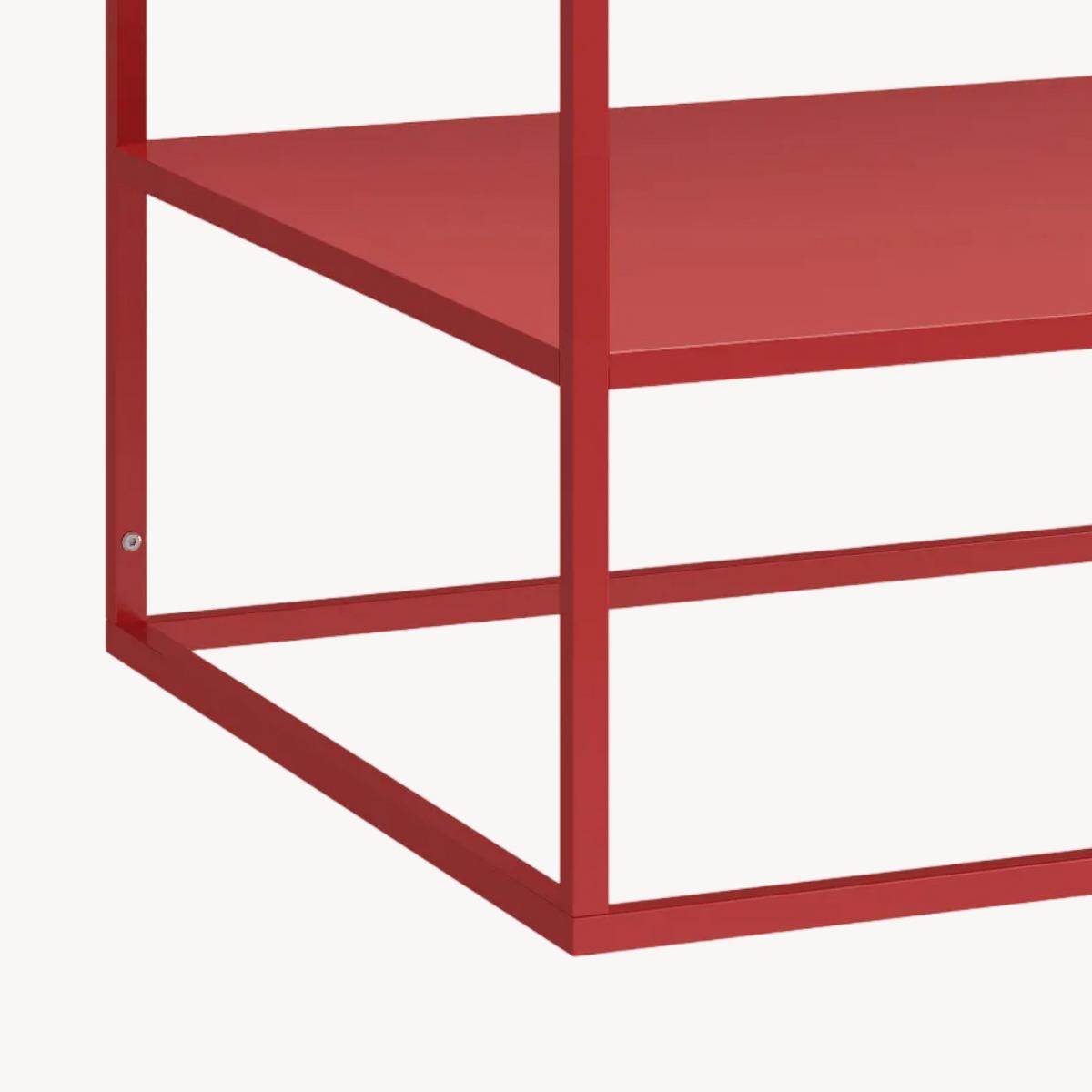 COUCHTISCH Solund 45/90/60 cm - Rot, Metall (60/90/45cm) - [en.casa]