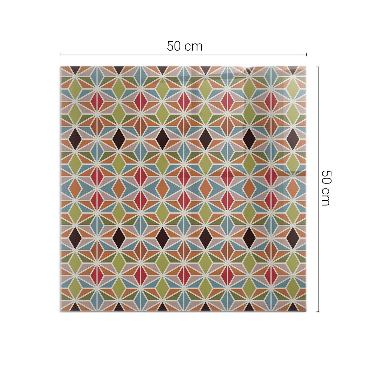 GLASPLATTE für Kamin 50x50 cm - Braun, Glas (50/50/0.4cm) - TULUP