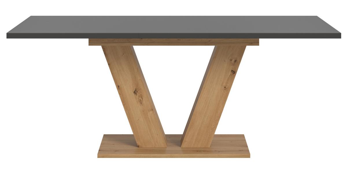 ESSTISCH grau, Eiche Artisan, Küchentisch ausziehbar 150 - 190 cm - Eiche Artisan/Grau, Holzwerkstoff/Metall (150/90/76cm) - Inn.Furn