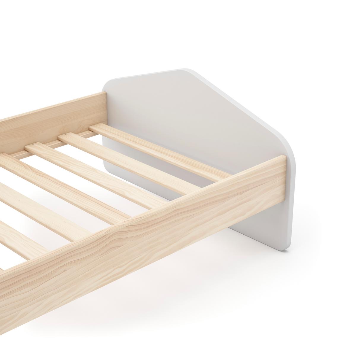 BETT Estefania Weiß 195/100/90 cm - Weiß, Holz (190/90cm) - Calicosy