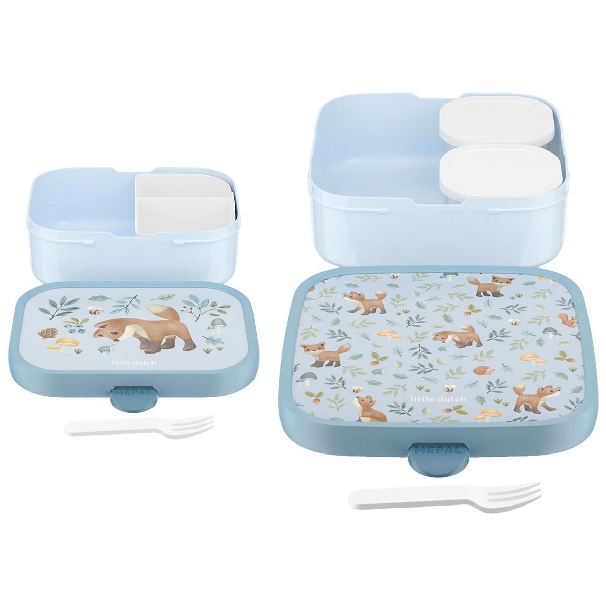 BROTDOSEN-SET Campus (2025) Forest Friends 2er Set - Hellblau, Kunststoff (2/2/2cm) - Mepal