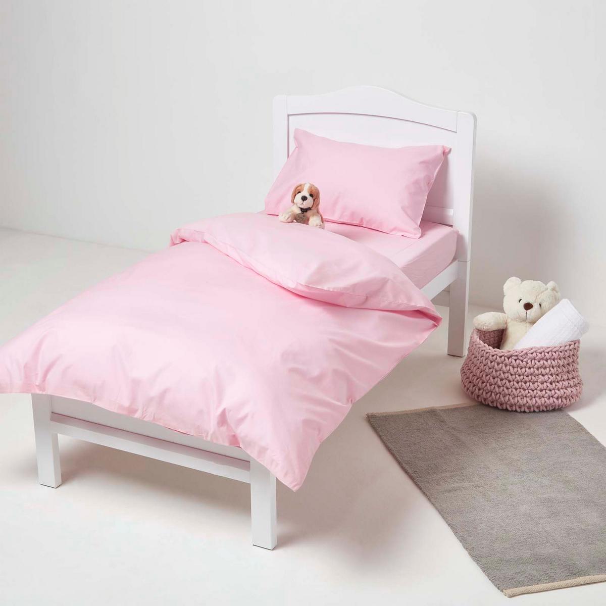KINDER-KISSENBEZÜGE 2er-Set, Perkal - Rosa, Textil (40/60cm) - Homescapes