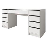 SCHREIBTISCH Ada Bis - Weiß, Holzwerkstoff (154/55/76cm) - MIRJAN24