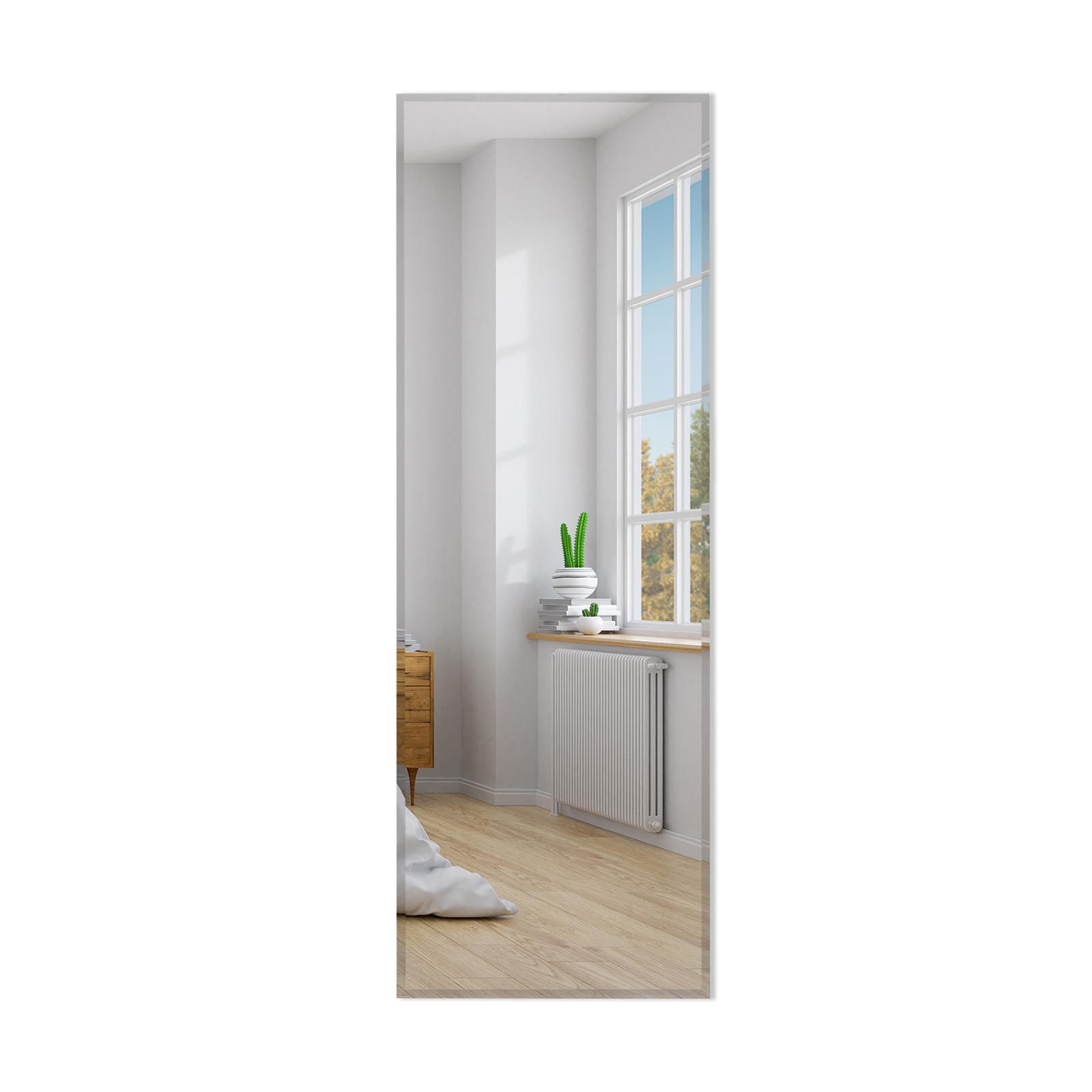 GANZKÖRPERSPIEGEL Wandspiegel Silber - Silberfarben, Glas (38/110/1cm) - COSTWAY