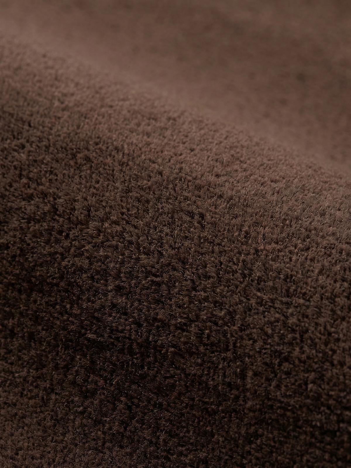 KURZFLORTEPPICH Antirutsch Uni RUTOR Polyester Braun 160 x 220 cm - Braun, Textil (160/220cm) - KADIMA DESIGN