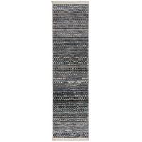 TEPPICH PERRAN, gestreift, Blau, 66 x 300 cm - Blau, Textil (300/66cm) - KADIMA DESIGN