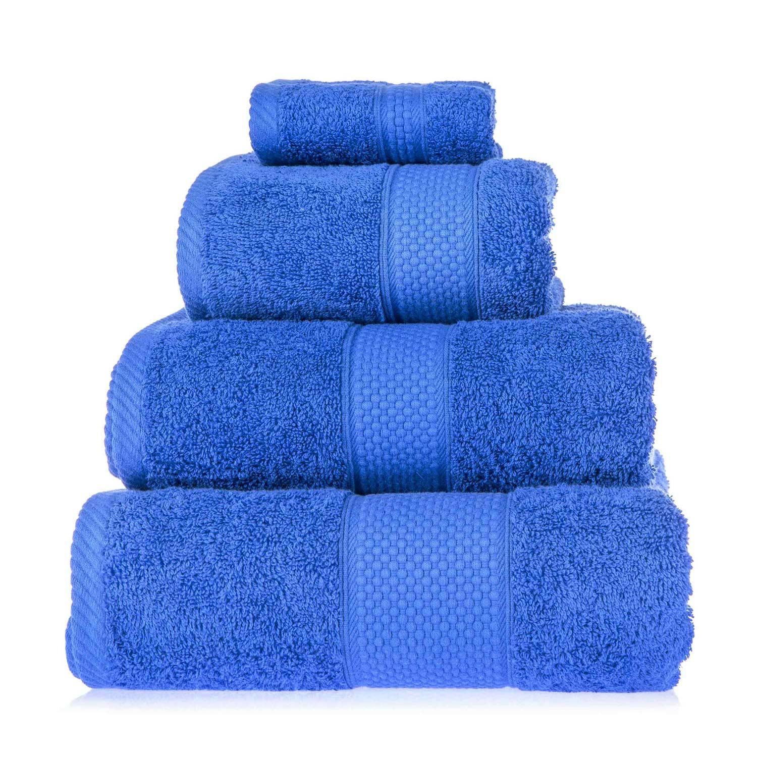 FROTTIERSET Essential 4-teilig königsblau - Blau, Textil (100/150cm) - Homescapes