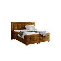 BOXSPRINGBETT Bett Elektrisch Dores - Currygelb, Holzwerkstoff/Textil (200/200cm) - Fun Möbel