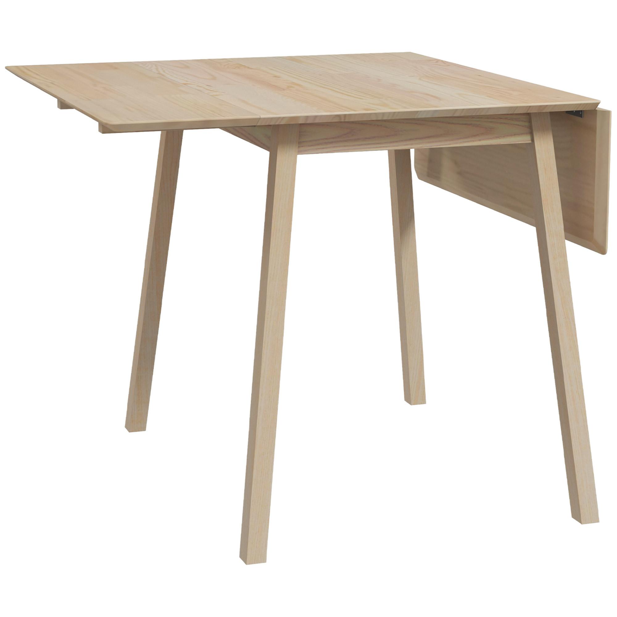 ESSTISCH klappbar, Kiefernholz Naturholz - Naturfarben, Holz (110/86/75cm) - HOMCOM