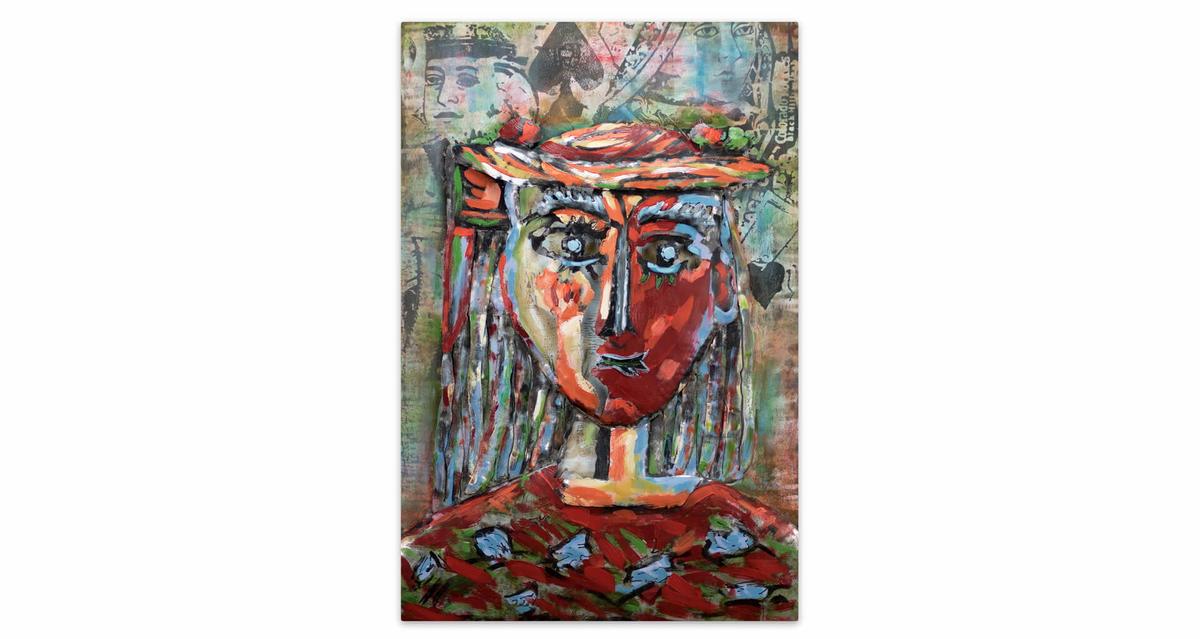 METALLBILD Bunt 60/90 cm - Multicolor, Metall (4.16/90cm) - KUNSTLOFT