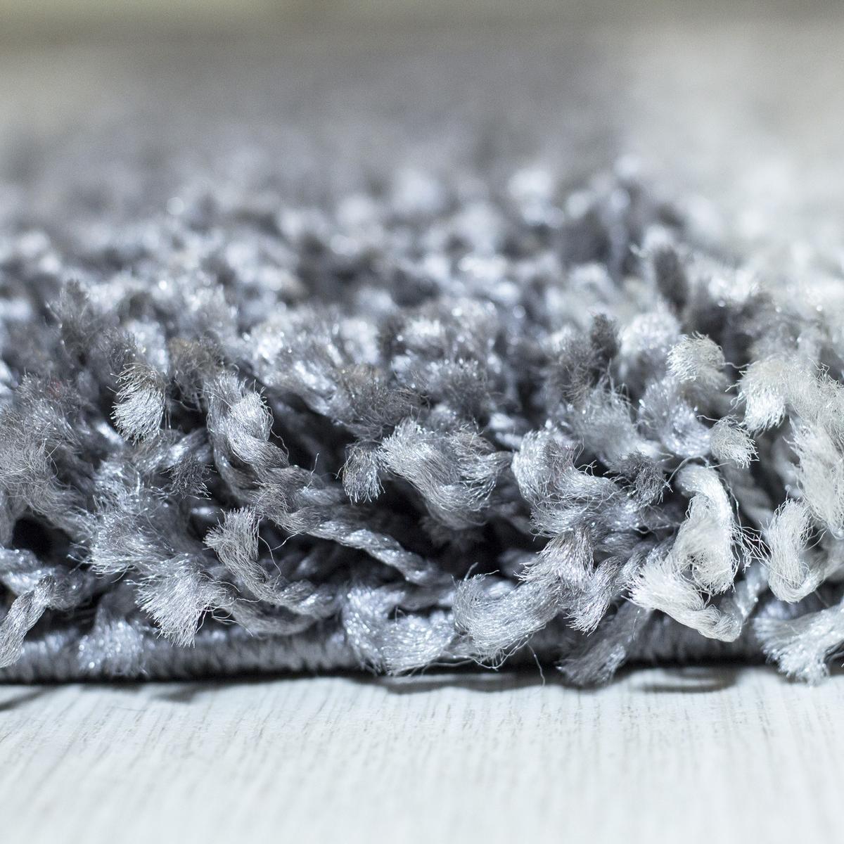 HOCHFLORTEPPICH WERFEN, kariert, Grau, 60 x 110 cm - Grau, Textil (110/60cm) - KADIMA DESIGN