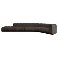 ECKSOFA modulares Sofa Tilmo-L2 - 490x194x70 cm Braun - Braun, Holzwerkstoff/Textil (490/194cm) - ALTDECOR