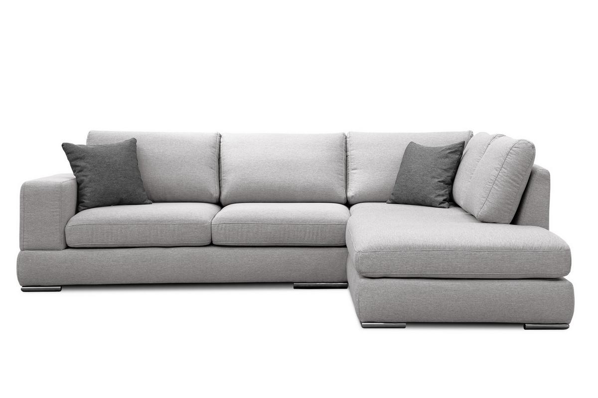 ECKSOFA OTTO 5-Sitzer, hellgrau - Hellgrau, Holzwerkstoff/Textil (279/219cm) - Wozimo