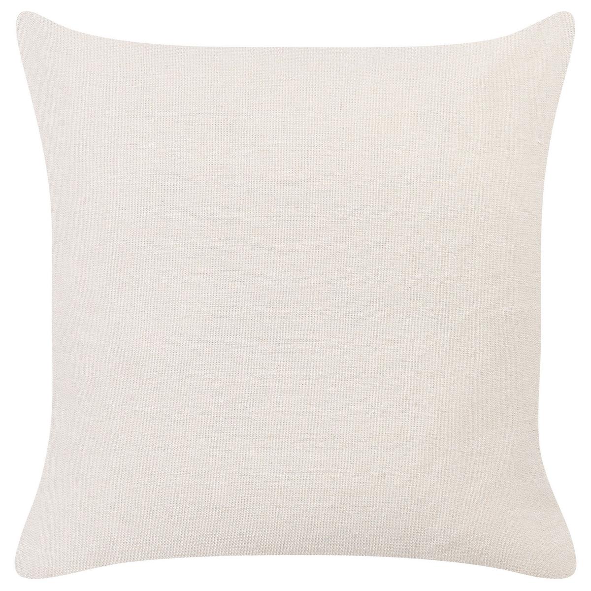 DEKOKISSEN 2er-Set Cremeweiß 45/45 cm Tuberose - Ecru, Textil (45/45cm) - Beliani