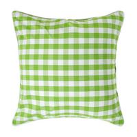 KISSENHÜLLE Karo-Muster 60/60 cm, 100% Baumwolle - Grün, Textil (60/60cm) - Homescapes