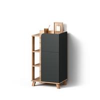 UNTERSCHRANK Marano Anthrazit 50 x 90 cm mit Tür und Schublade - Anthrazit, Holzwerkstoff (50/90/35cm) - Livinity®