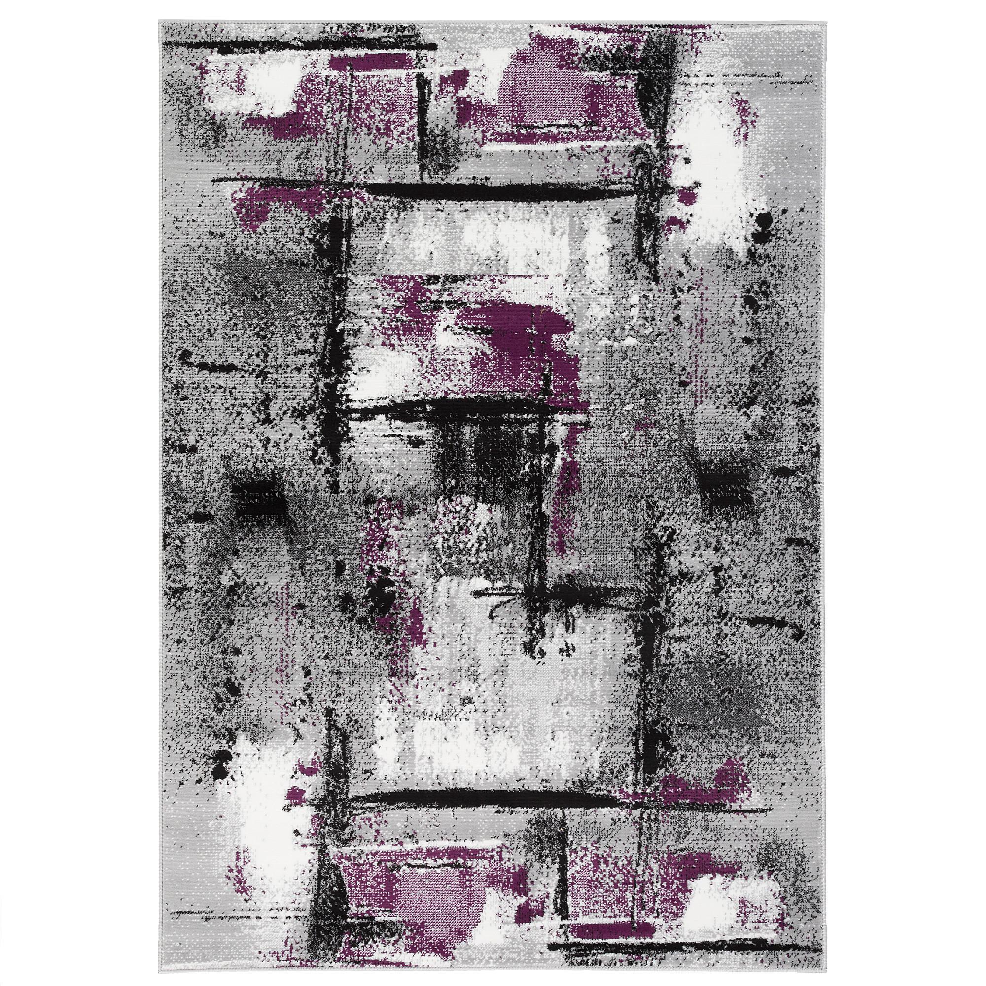 DESIGNER TEPPICH SAMBA MODERN URBAN - Violett, Textil (160/230cm) - Pergamon