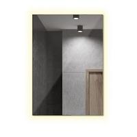 LED SPIEGEL 100 cm x 70 cm Rechteckig Warmweiß 3000 K - Blaugrau, Glas (100/70/2.4cm) - TULUP