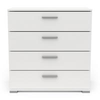 KOMMODE mit 4 Schubladen in Mattweiß - L 79,7 cm - Weiß, Holzwerkstoff (41.9/82.6/87.2cm) - Calicosy