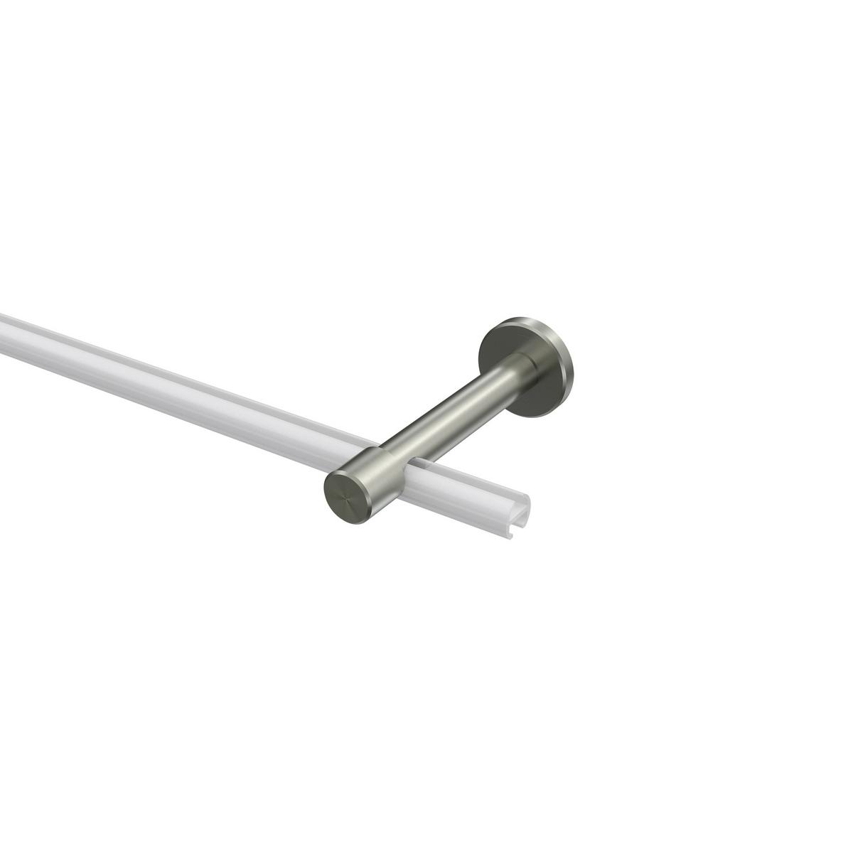 TRÄGER FÜR GARDINENSTANGEN 16 mm Ø, Sinux 1-läufig, Edelstahl-Optik - Edelstahlfarben, Metall (11.8/4/4cm) - INTERDECO