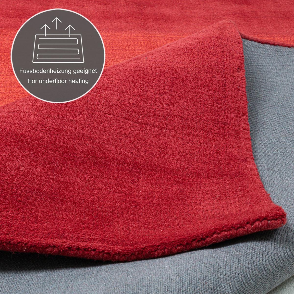 TUFTTEPPICH Wool Comfort 190x290 cm - Rot, Textil (190/290cm) - THEKO