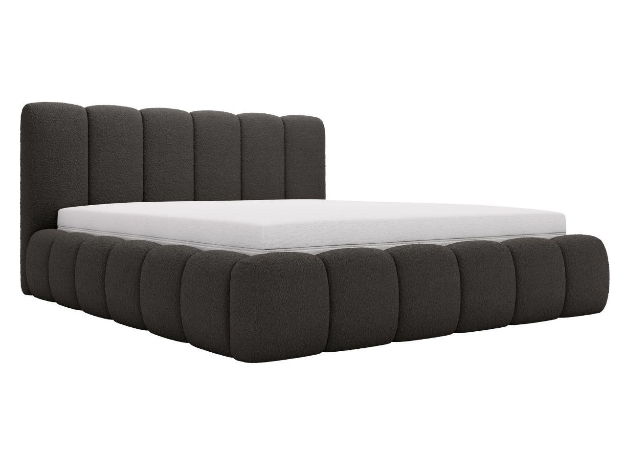 POLSTERBETT Cloud 120x200 Bouclé-Stoff Schwarz - Schwarz, Textil (120/200cm) - Graingold