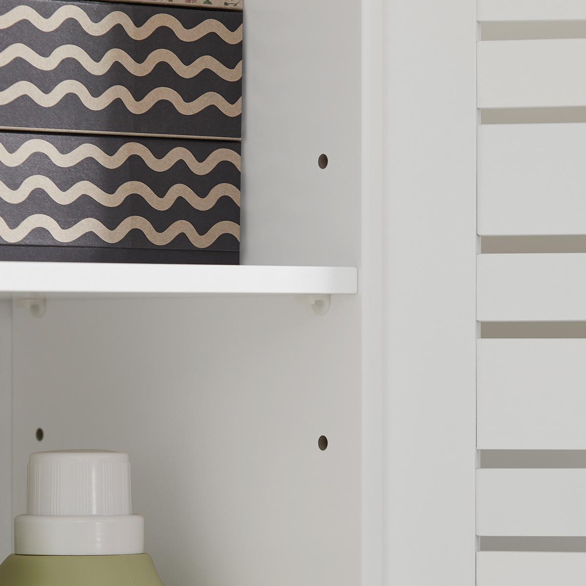 BADEZIMMERSCHRANK Weiß - Weiß, Holzwerkstoff (60/82/30cm) - SoBuy