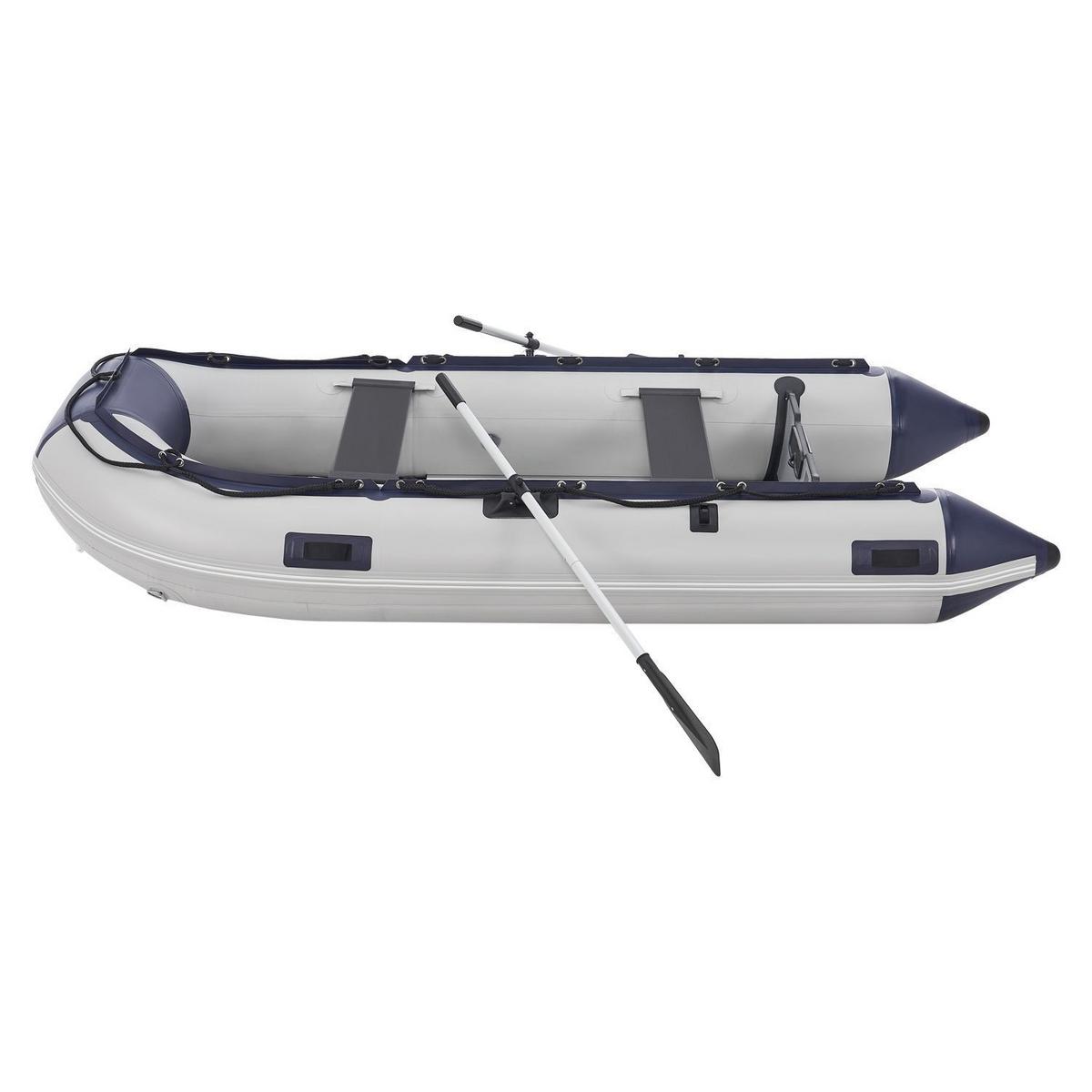 SCHLAUCHBOOT Paddelboot 3,20 m inkl. Tasche & Reparaturset - Grau, Kunststoff (320/155/70cm) - Artsport