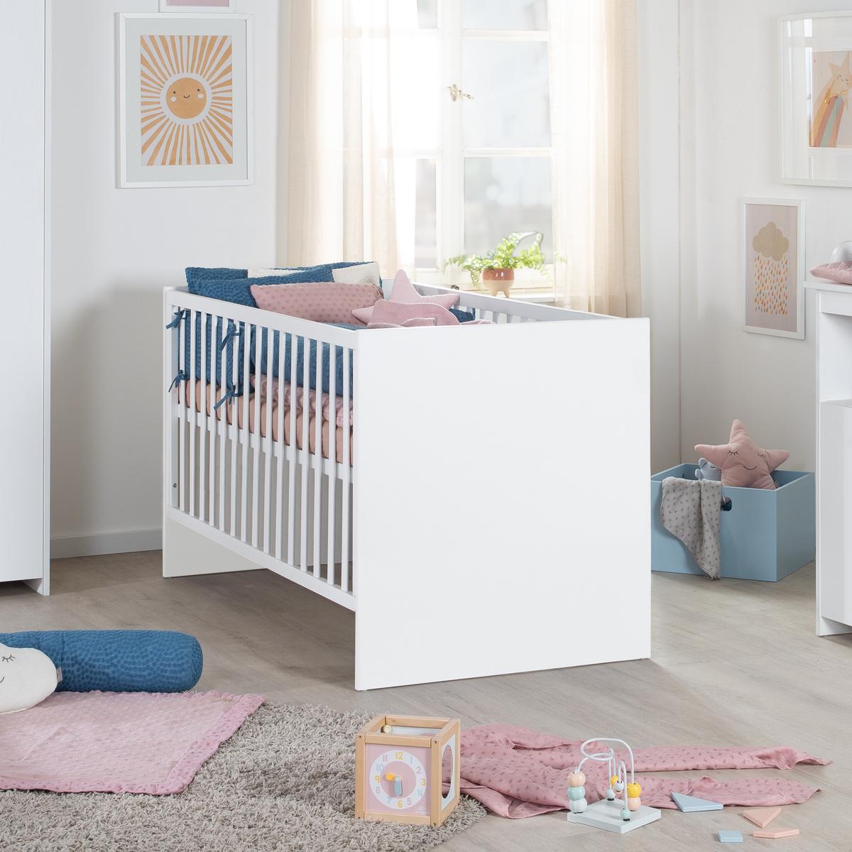 BABYZIMMER-SET Lilo 3-teilig - Weiß, Holzwerkstoff (117.5/190/144cm) - Roba