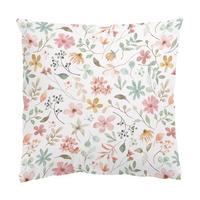 DEKOKISSEN Blumen Muster Pastell Aquarell 50/50 cm - Pastellblau, Textil (50/50/10cm) - Bilderwelten