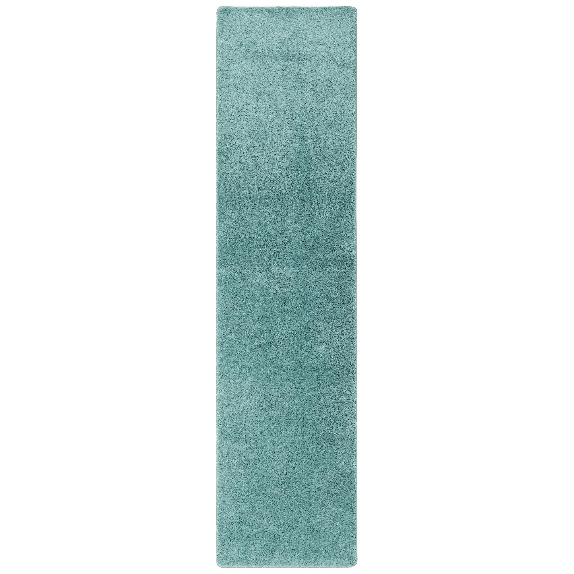 HOCHFLOR SHAGGY LÄUFER TEPPICH PALACE - Mintgrün, Textil (80/160cm) - Snapstyle