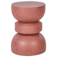 BEISTELLTISCH Rot Faliro - Rot, Naturmaterialien (37/37/45cm) - Beliani