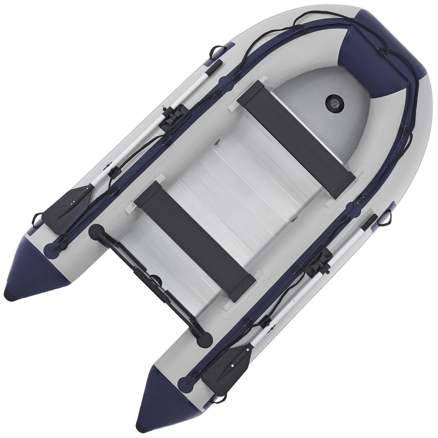 SCHLAUCHBOOT Paddelboot 3,20 m inkl. Tasche & Reparaturset - Grau, Kunststoff (320/155/70cm) - Artsport