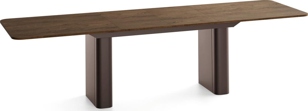 ESSTISCH Riven rechteckig ausziehbar verlängerbar mit Butterfly-Auszug, Eiche Braun Rustikal 200-296/90/76 cm - Alteiche/Braun, Holzwerkstoff/Metall (90/296/76cm) - WFL GROUP
