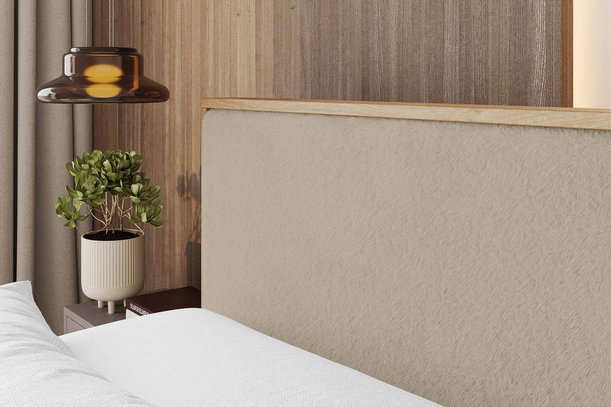 BOXBETT LOLLI9 - 200x200 - H4 Creme - Champagner, Holzwerkstoff (200/200cm) - ALTDECOR