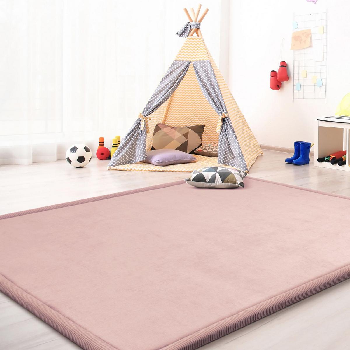 KINDERTEPPICH Pink 200 x 280 cm - Pink, Kunststoff (200/280cm) - TT Home