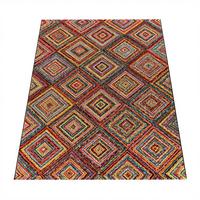 KURZFLORTEPPICH, im Ethno-Stil, aus Polypropylen, Mehrfarbig, 160 x 230 cm - Multicolor, Textil (230/160cm) - KADIMA DESIGN