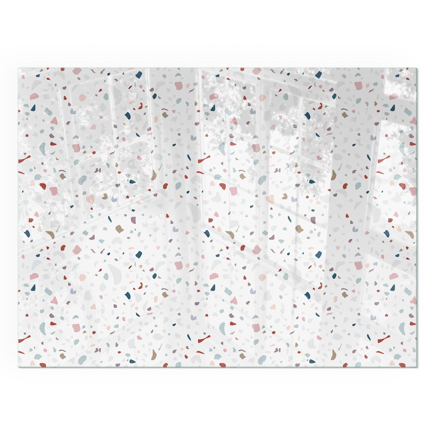 GLASPLATTE für Kamin 80x60 cm - Weiß, Glas (80/60/0.4cm) - TULUP