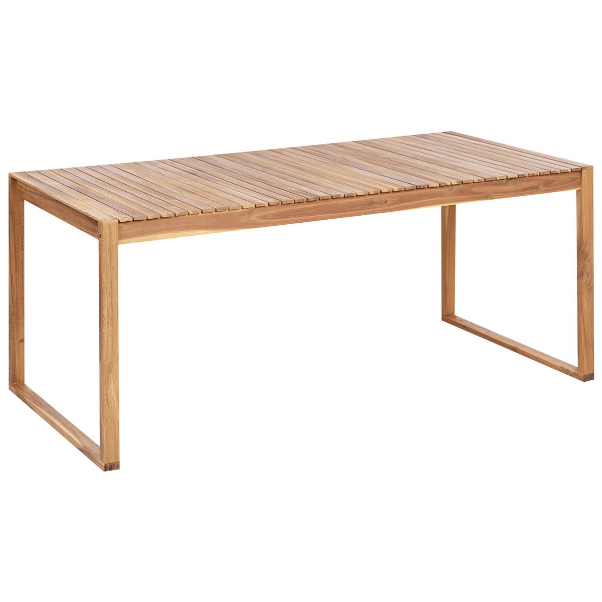 GARTENMÖBEL Set 8-Sitzer Grau meliert Sassari Premium - Hellbraun/Grau, Holz - Beliani
