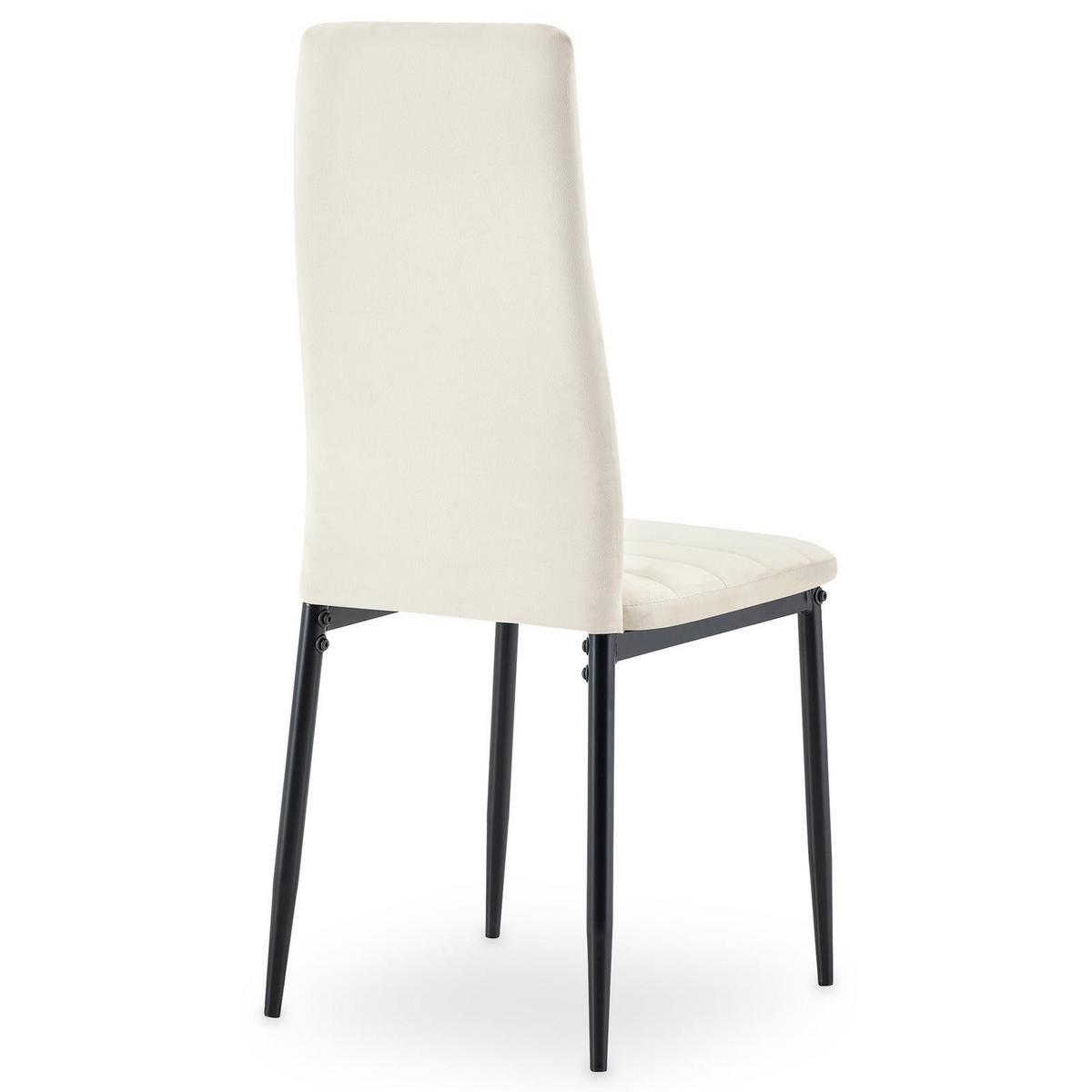 ESSZIMMERSTÜHLE LEDRO 4er-Set weiß - Weiß, Textil (40/96/45cm) - IDIMEX