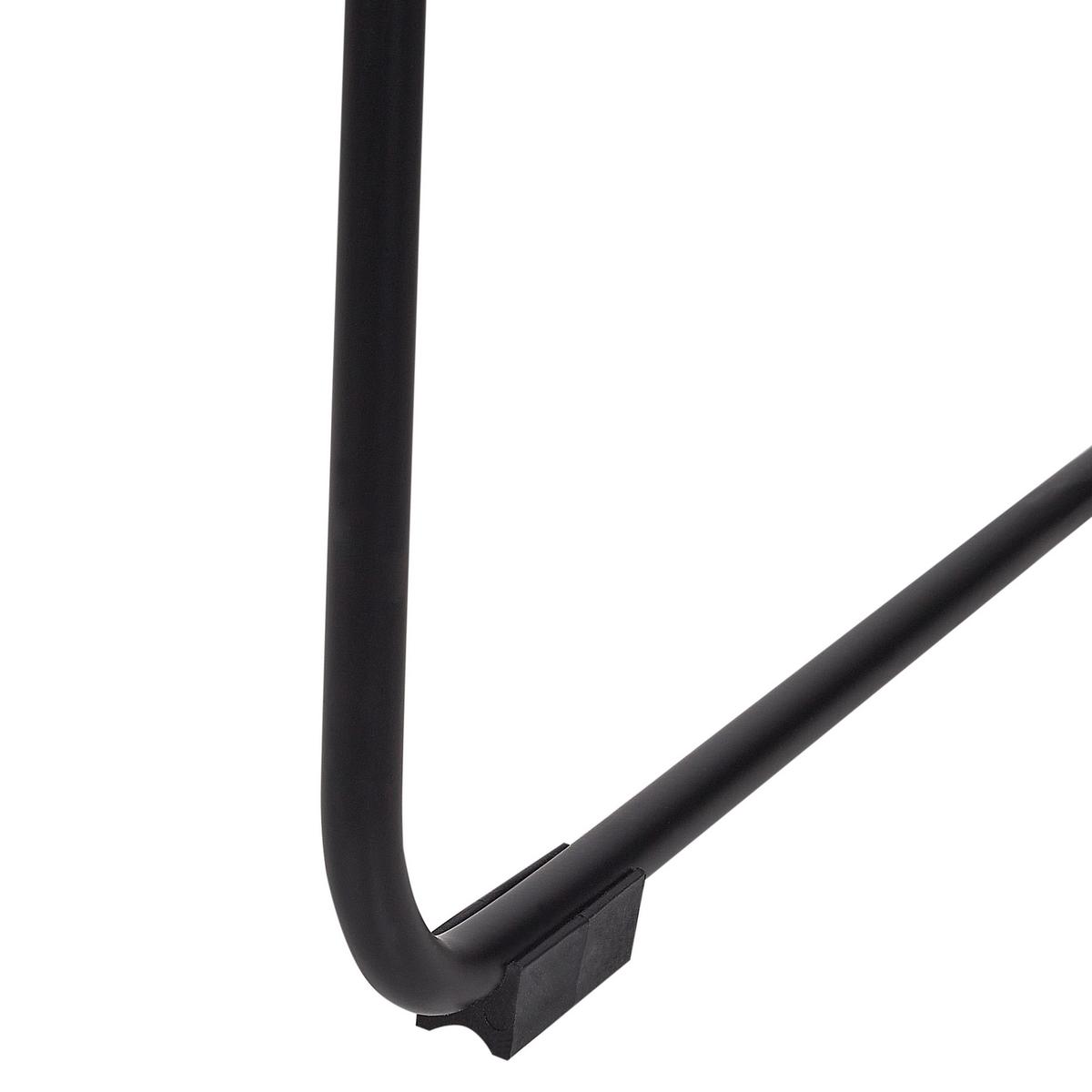 ESSZIMMERSTUHL 2er-Set Metall Schwarz Annapolis - Schwarz, Metall (57/86/56cm) - Beliani