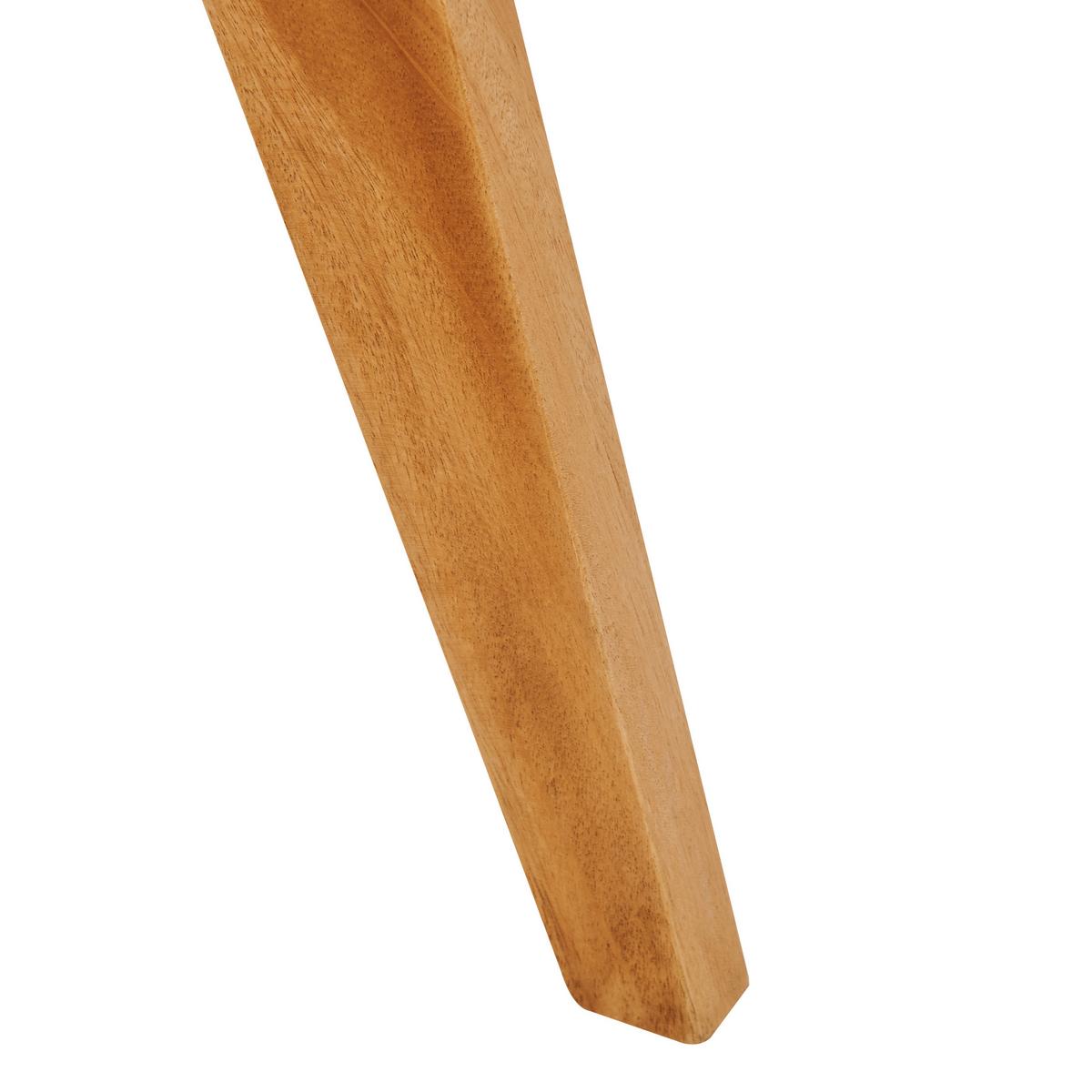 ESSZIMMERSTUHL Mahagoniholz Hellbraun Westbrook - Naturfarben, Holz (55/82/52cm) - Beliani