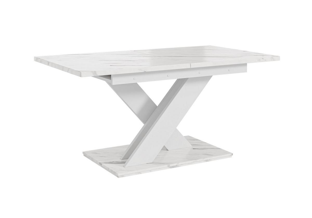 ESSTISCH RUDEN Ausziehbar 140 - 180 / 80 x 76 cm - Hellgrau/Weiß, Holz (140/80/76cm) - MASSENO