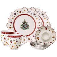 FRÜHSTÜCKS-SET Toy's Delight weiß-rot 6-tlg. - Rot/Weiß, Keramik (2/2/2cm) - Villeroy & Boch