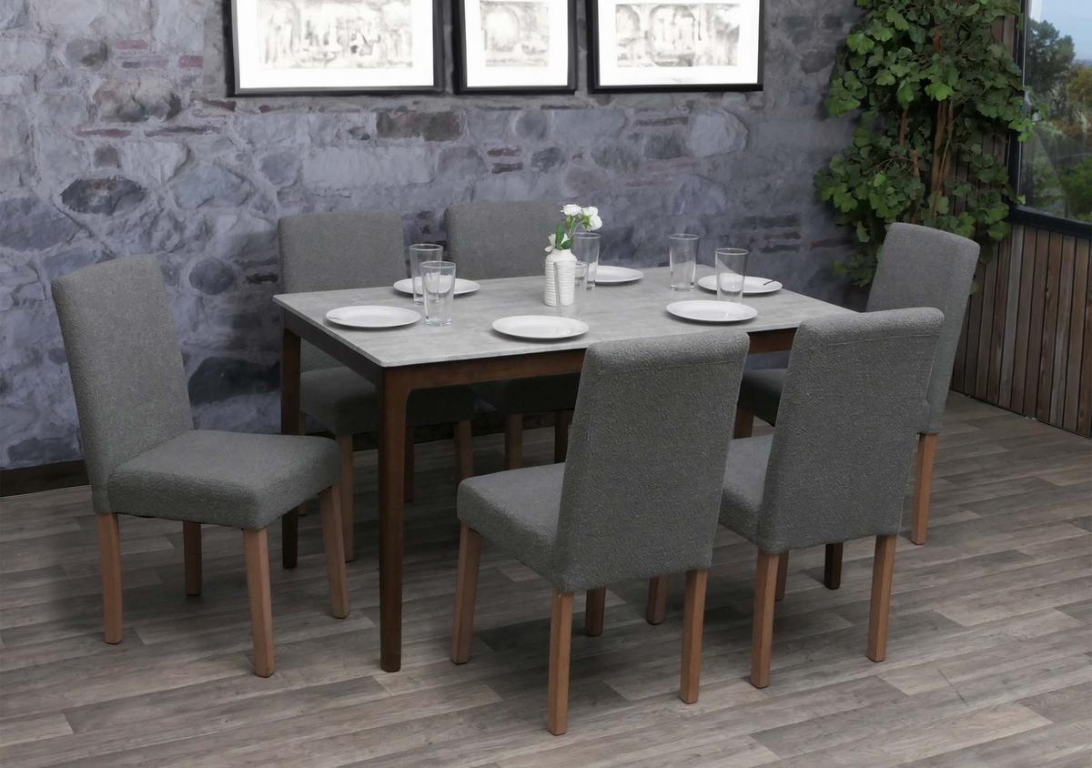 ESSZIMMERSTUHL Grau 4er-Set - Grau, Textil (42/90/50cm) - MCW