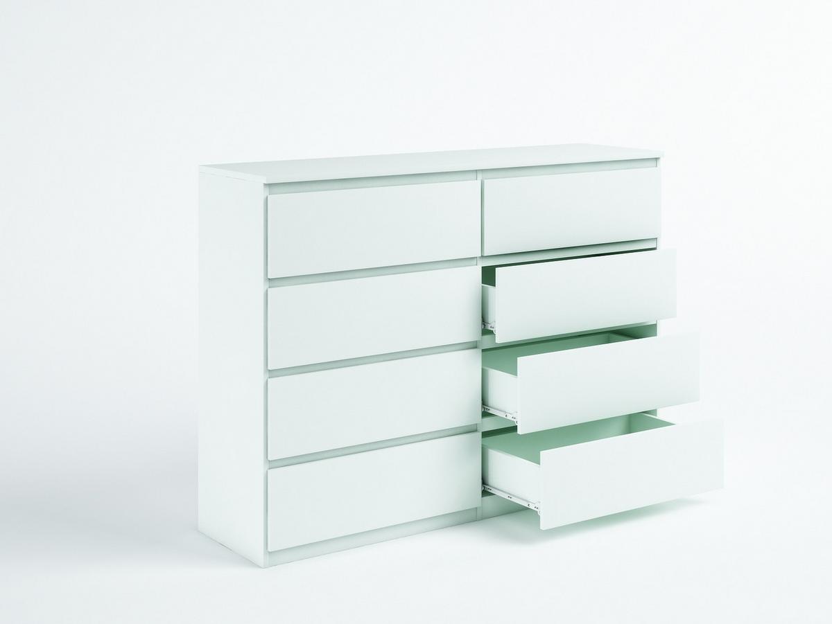 KOMMODE Weiß 139/102/39 - Weiß, Holzwerkstoff (139/102/39cm) - RAUMHIRSCH FURNITURE