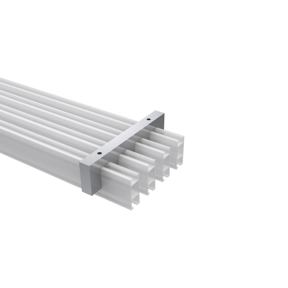 DECKENTRÄGER FÜR GARDINENSTANGEN INNENLAUF 14x35 mm, Smartline 4-läufig, Chrom - Chromfarben, Metall (12.5/3.4/1.2cm) - INTERDECO