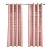 ÖSENVORHANG Rajput blickdicht 2er-Set, 167/182 cm - Rosa, Textil (167/182cm) - Homescapes