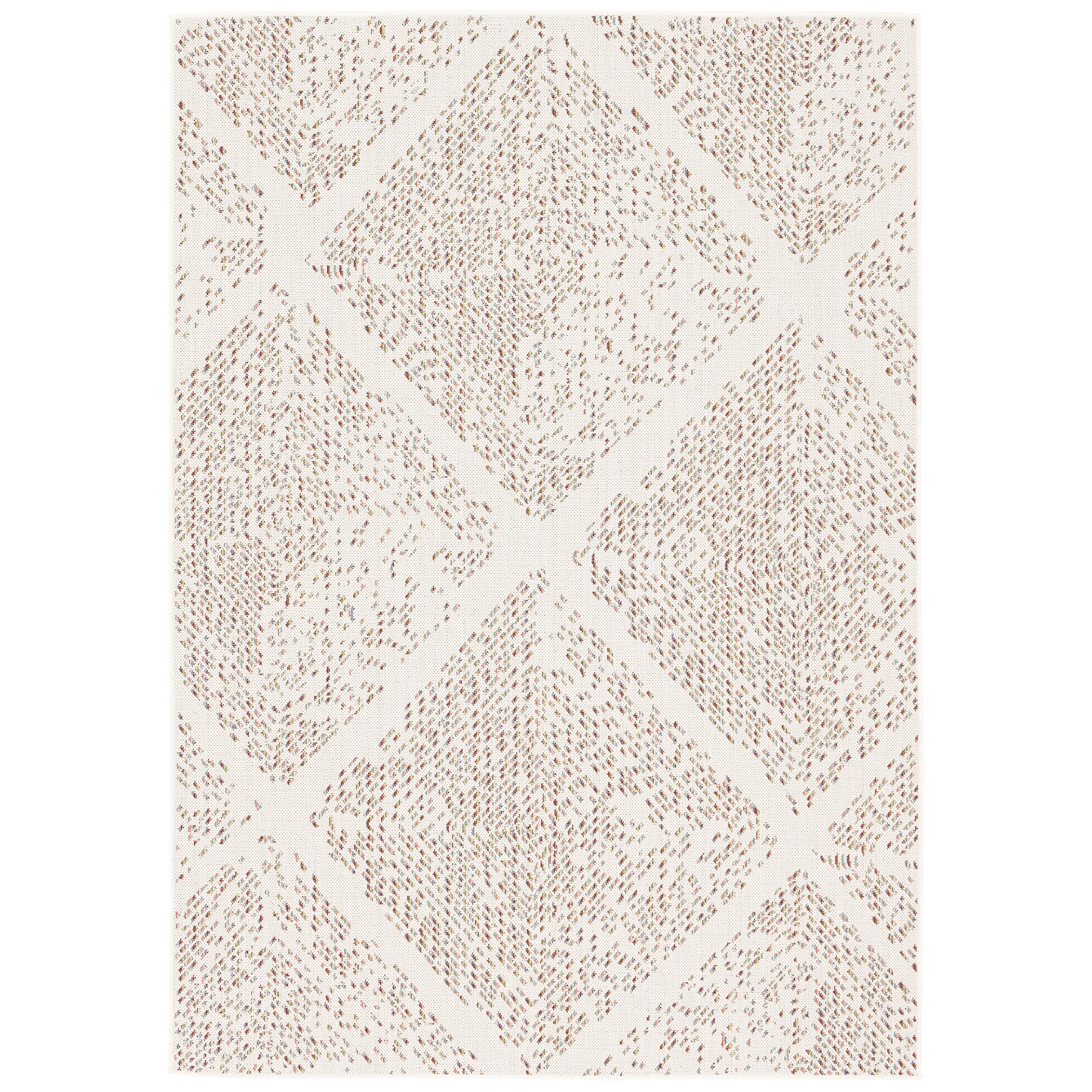 IN & OUTDOOR TEPPICH CAMPUS PIXEL RAUTEN - Beige, Textil (80/150cm) - Pergamon